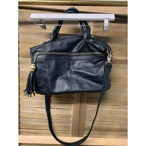 Steve Madden Black Satchel Purse - Picture 2 of 6